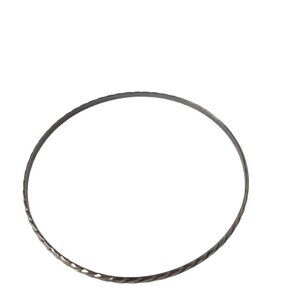 Vintage Silver Tone Metal Textured Bracelet Costume Jewelry